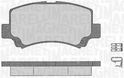MAGNETI MARELLI 363916060534 -  Комплект тормозных колодок, дисковый тормоз